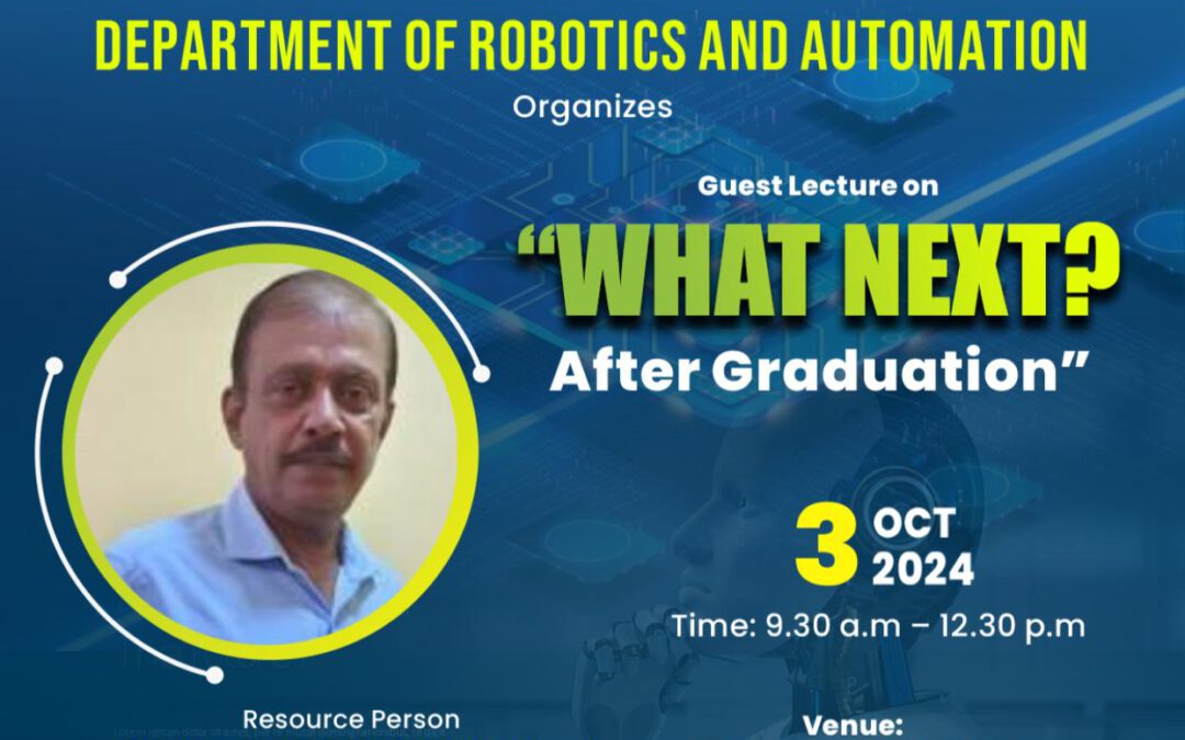 Guest Lecture on “What Next? After Graduation” at Dhaanish iTech, Coimbatore